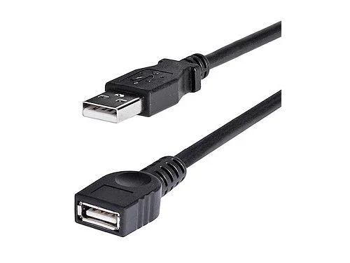 StarTech.com 6 ft Black USB 2.0 Extension Cable A to A - M/F - USBEXTAA6BK