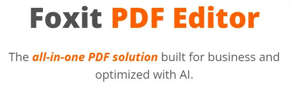 FOXIT PDF Editor