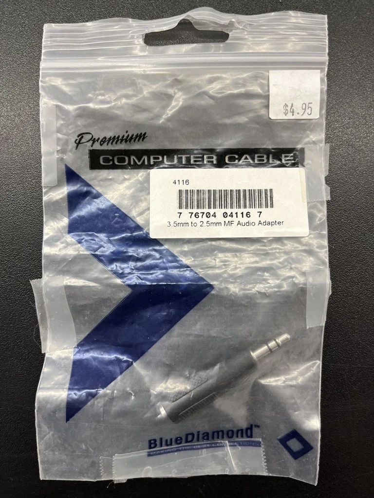 3.5mm to 2.5mm MF Audio Adapter