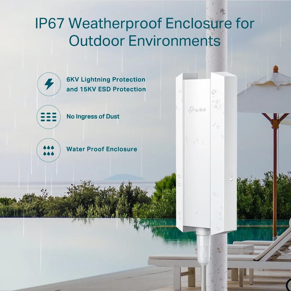 TP-Link EAP650-Outdoor Dual Band IEEE 802.11 3 Gb/s Wireless Access Point - Indoor/Outdoor
