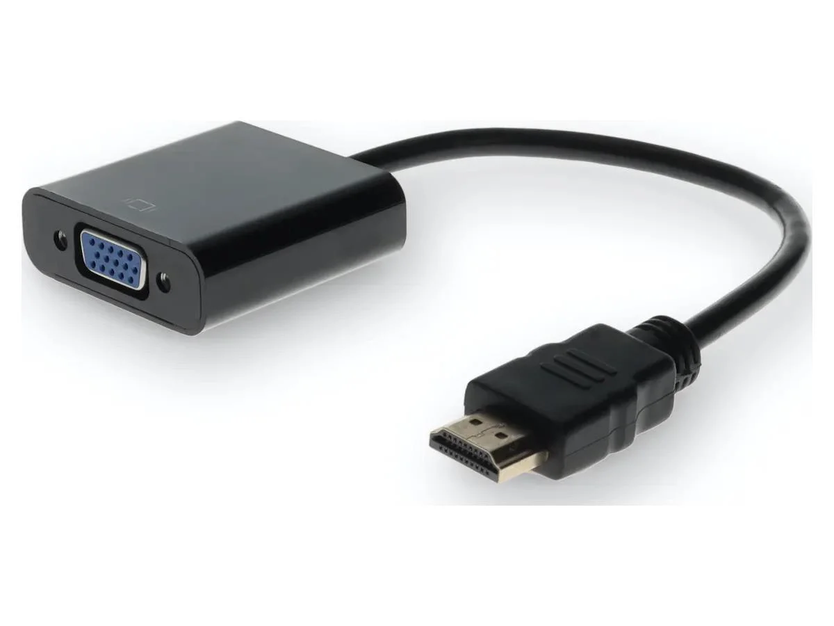 ADD-ON HDMI to VGA 8IN HDMI 1.3 TO VGA M/F ADAPTER