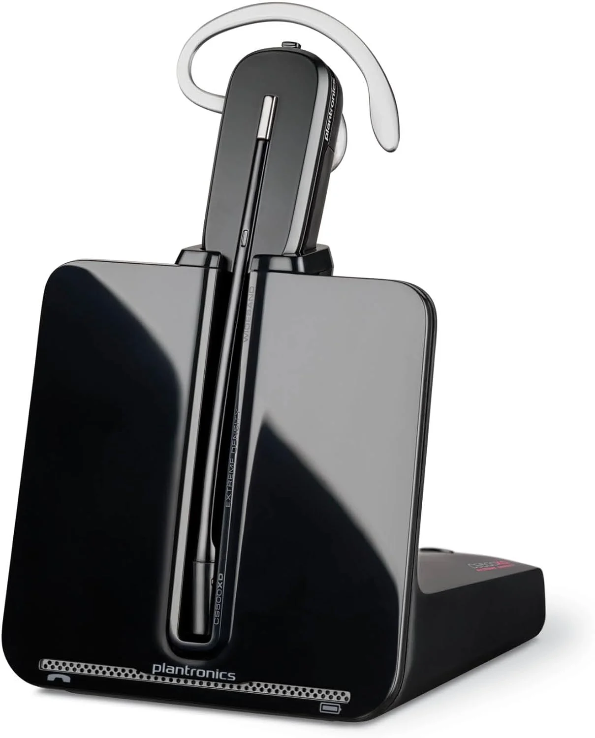 Poly CS540 Wireless DECT Headset (Plantronics) – Single Ear (Mono) Convertible (3 Wearing Styles) – Connects to Desk Phone – Noise Canceling Microphone
