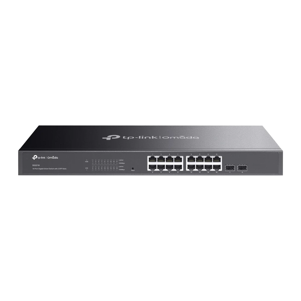TP-Link Omada 16-Port Gigabit Smart Switch with 2 SFP Slots - SG2218