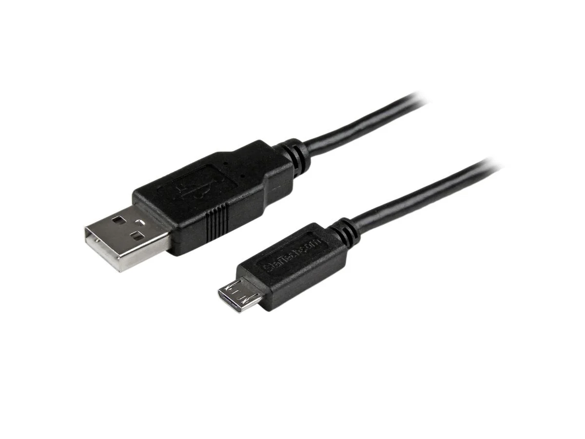 StarTech.com 3 ft Mobile Charge Sync USB to Slim Micro USB Cable for Smartphones and Tablets - A to Micro B M/M
