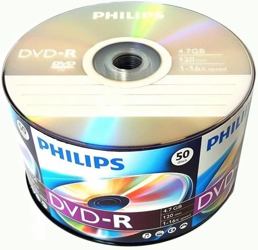 Philips DVD-R 16X 4.7GB 50 PK