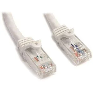 StarTech.com 15ft CAT6 Ethernet Cable - White Snagless Gigabit - 100W PoE UTP 650MHz Category 6 Patch Cord UL Certified Wiring/TIA