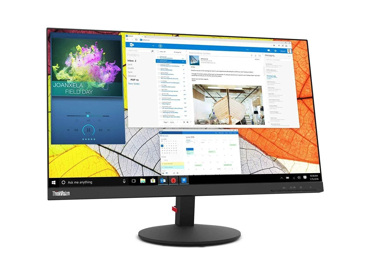 Refurbished Lenovo ThinkVision S24q-10 Monitor HDMI/DP