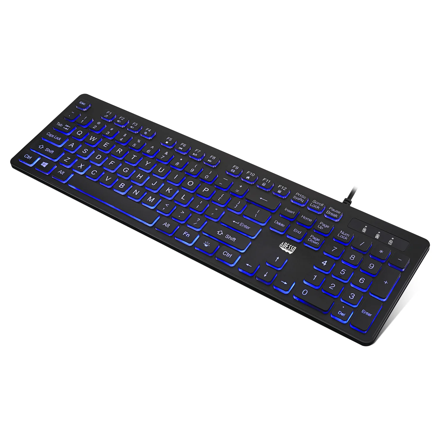 Adesso 2X Large Print USB Keyboard - AKB-139EB