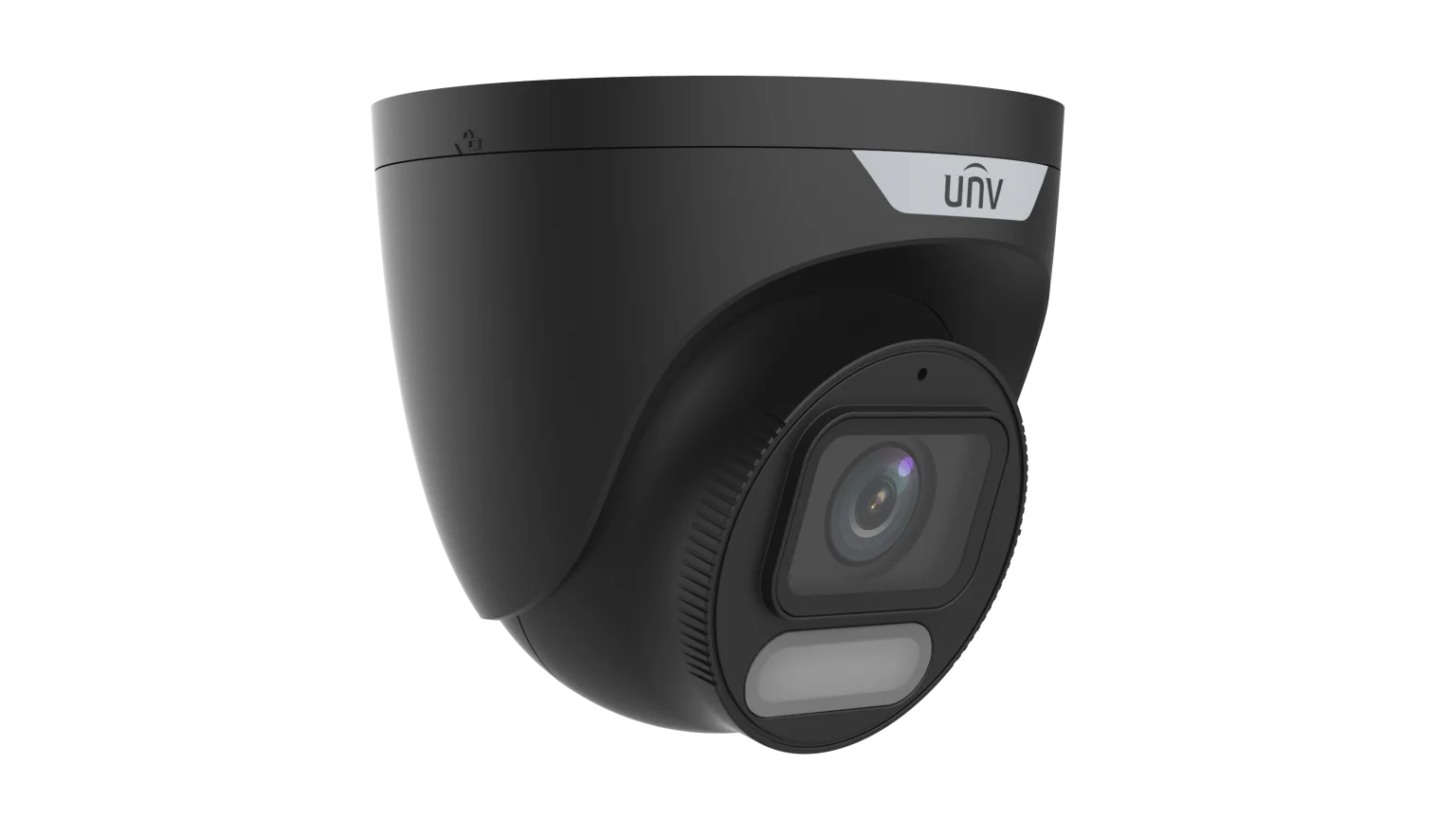 Uniview 4MP Colorhunter Turret Cam(Fixed lens 2.8mm) Wise ISP Black Housing - IPC3624SR-ADF28KM-WP-BK