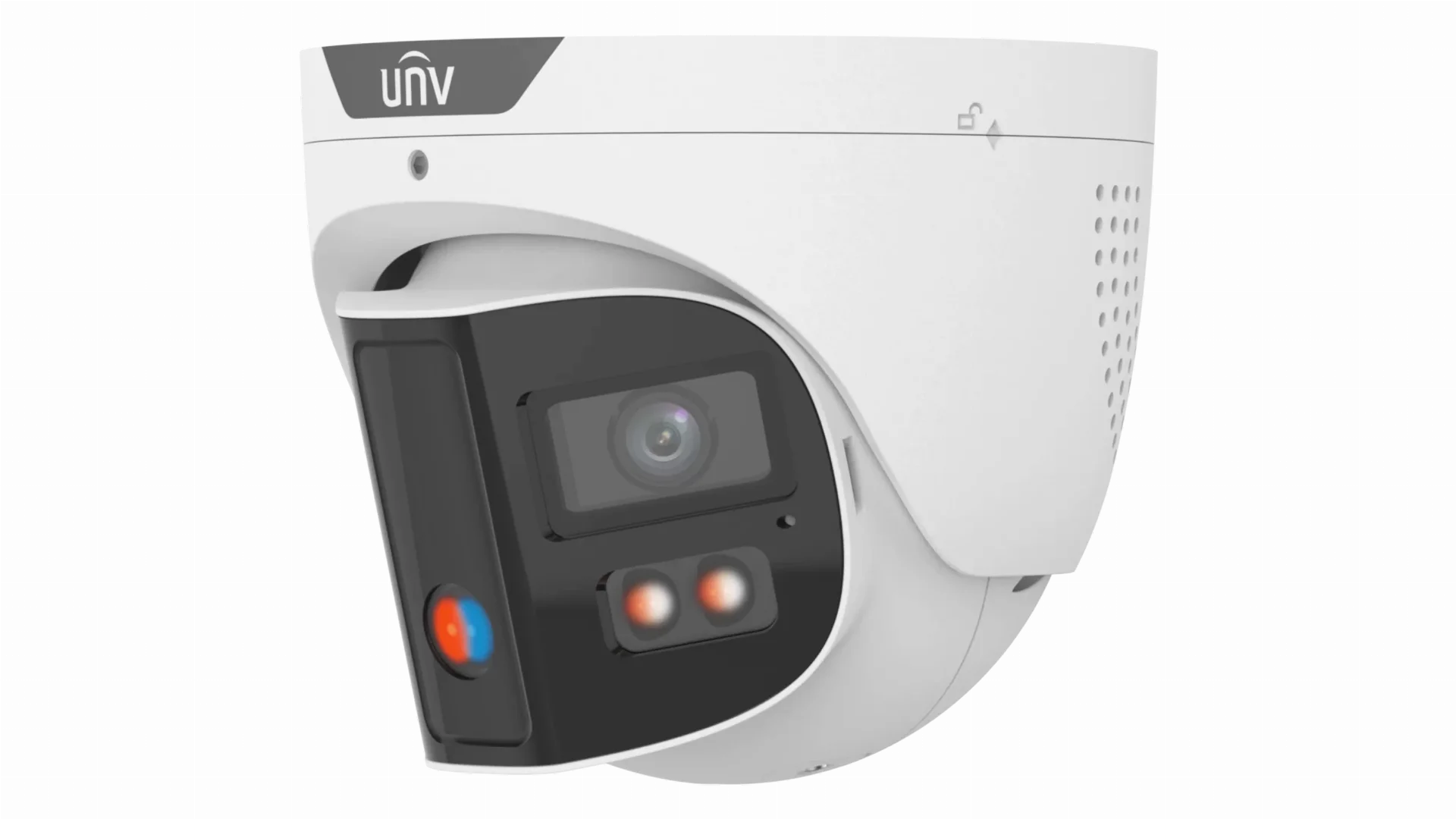 Uniview 8MP Tri-Guard 2.0 Dual sensor wide angle 180.00&deg; Turret Cam - IPC3K28SE-ADF28KMC-DL-I0