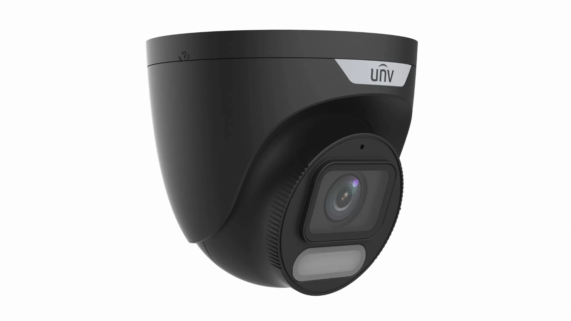 Uniview 8MP Colorhunter Turret Cam (Fixed lens 2.8mm) Wise ISP Black Housing - IPC3628SR-ADF28KM-WP-BK