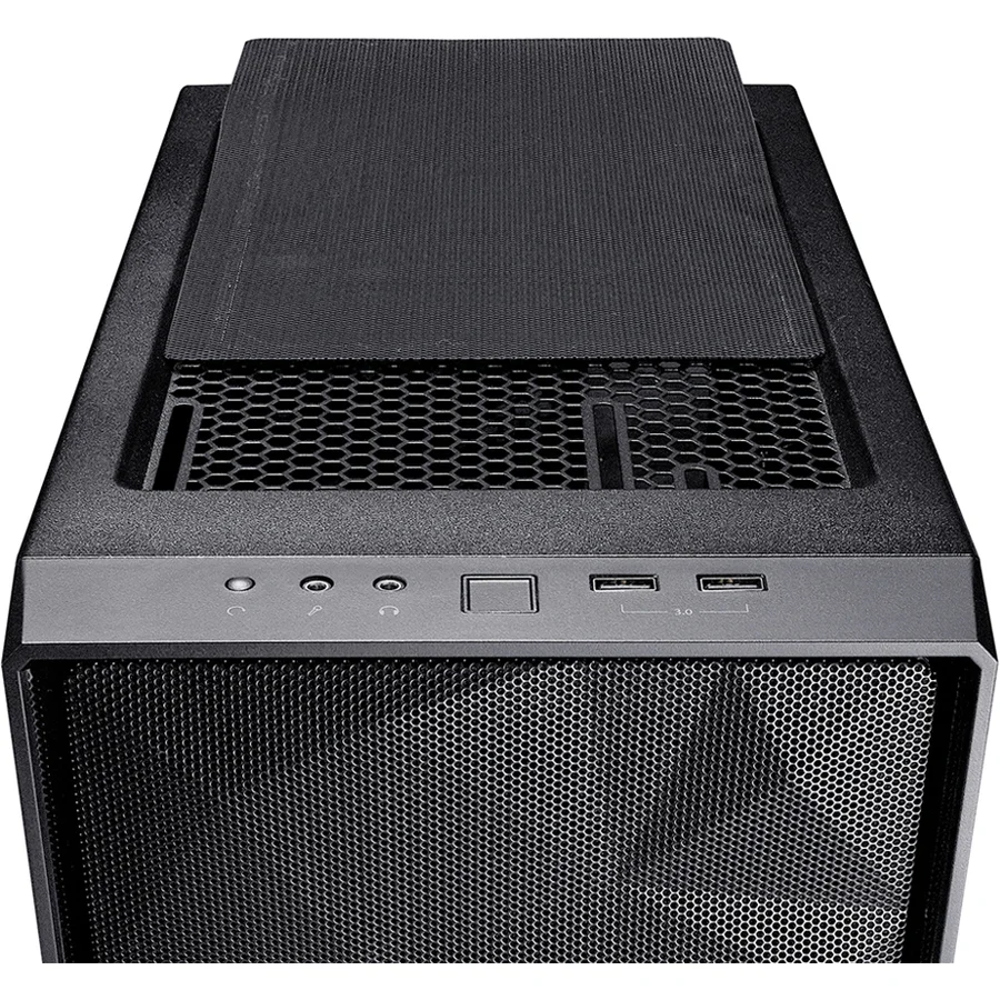Fractal Design Meshify C Window Computer Case Mid-tower - Black - Tempered Glass - FD-CA-MESH-C-BKO-TG