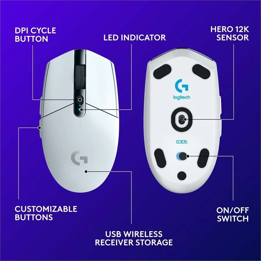 Logitech G305 LIGHTSPEED Wireless Gaming Mouse