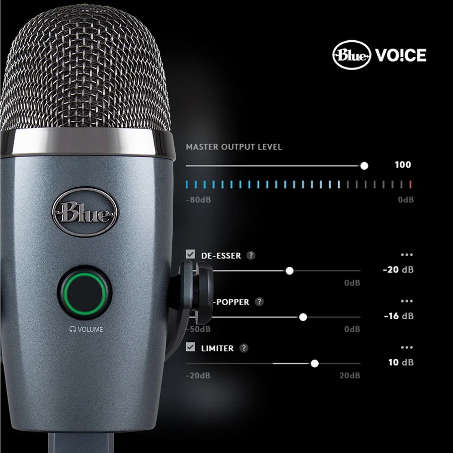 Logitech Yeti Nano Wired Condenser Microphone - 988-000400