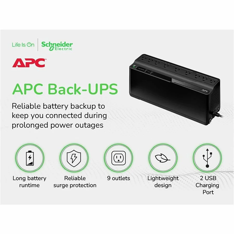 APC Back-UPS 850VA, 120V - BE850G2