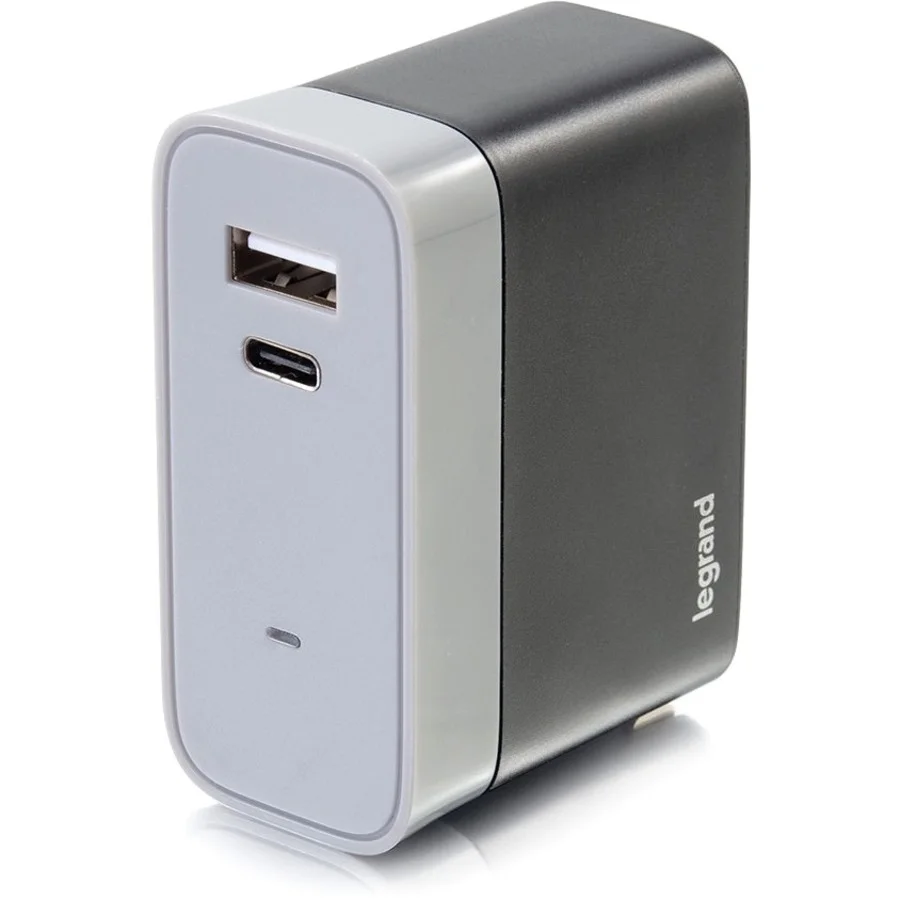 C2G 2-Port USB-C + USB-A Wall Charger, 5.4A Max Output - 20280